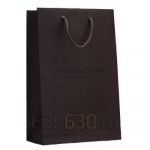 Подарочный Пакет "Louis Vitton" 15 х 23 см (Коричневый)