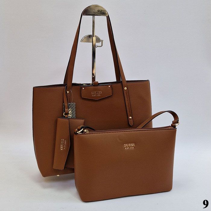 Сумка "G*ess" 3 в 1 Эко кожа (37/27см)