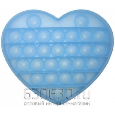 Игрушка-антистресс Pop it Сердце "Светящаяся в темноте"