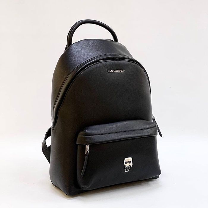 Рюкзак черный "K*rl Lag*rfeld" Натуральная кожа ЛЮКС (размеры в ассортименте)