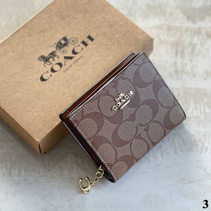 Кошелёк "C*ach" Натуральная кожа ЛЮКС (11/9см)