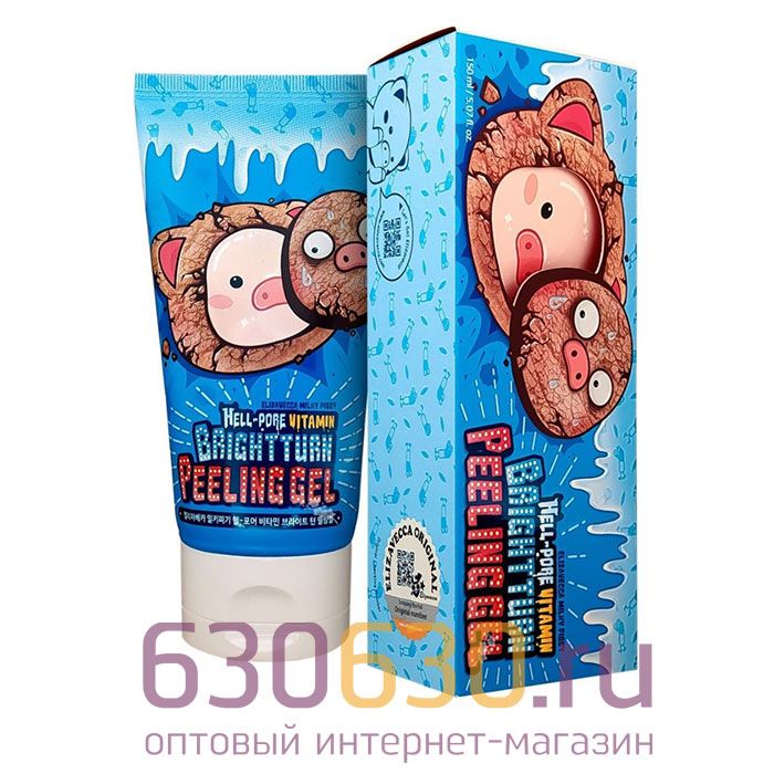 Очищающий витаминизированный гель-скатка для лица Elizavecca "Hell-Pore Vitamin Bright Turn Peeling Gel" 150g