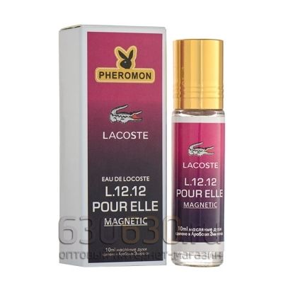 Масляные духи с феромонами Lacoste "Eau De Lacoste L.12.12 Pour Elle Magnetic" 10 ml