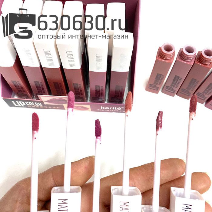 Жидкая матовая помада для губ Karite "Matte Velvet" (в ассортименте) 1шт.