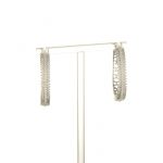 Серьги "Круглые" с камнями 