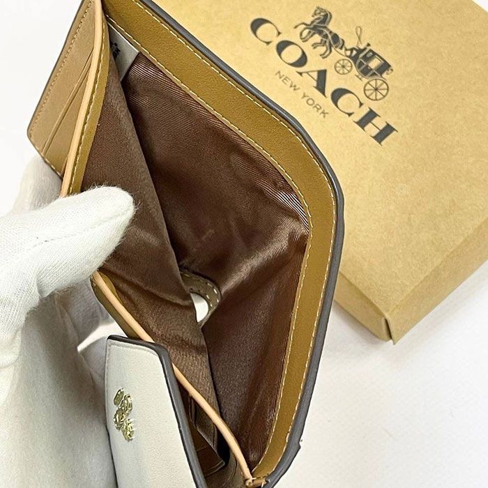 Кошелёк "Co*ach" Натуральная кожа ЛЮКС (11/9см)