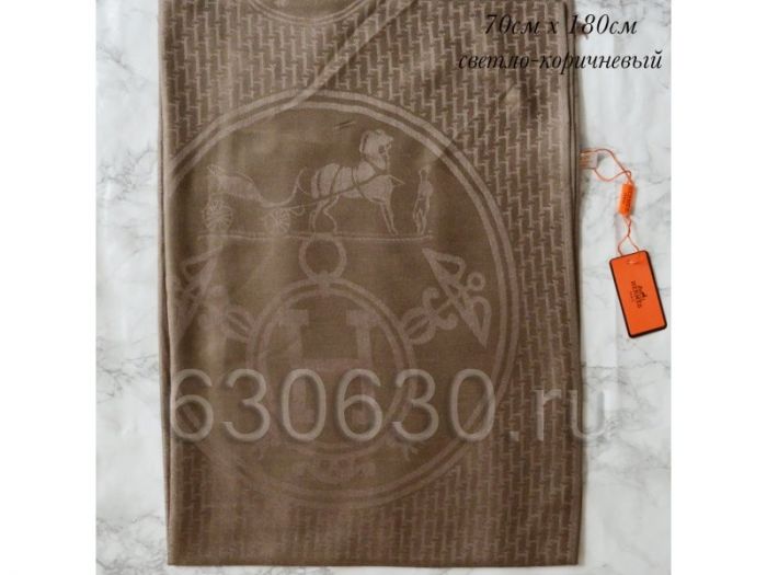 Палантин Hermes (Светло-коричневый)