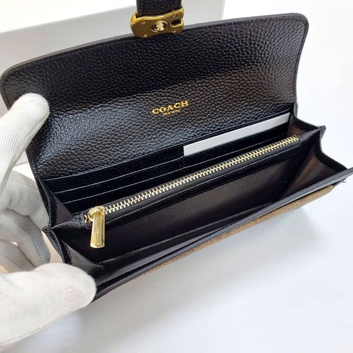 Кошелёк "Co*ach" Натуральная кожа ЛЮКС (19/10 см)