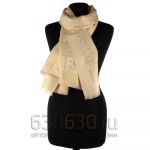 Палантин 3D Fendi Двухсторонний (Бежевый/Золотистый)