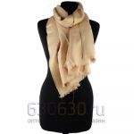 Палантин 3D Gucci Двухсторонний (кремово-золотистый)