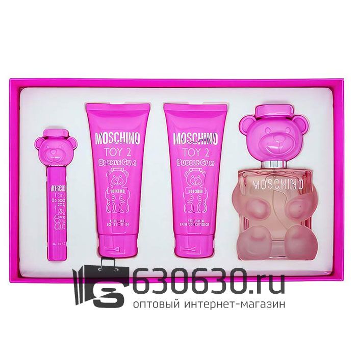 Подарочный набор Moschino "Toy 2 Bubble Gum" 4 в 1 оптом