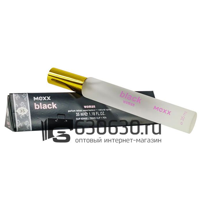 Мини парфюм Mexx "Black Woman edt" 35 ml (треугольник)