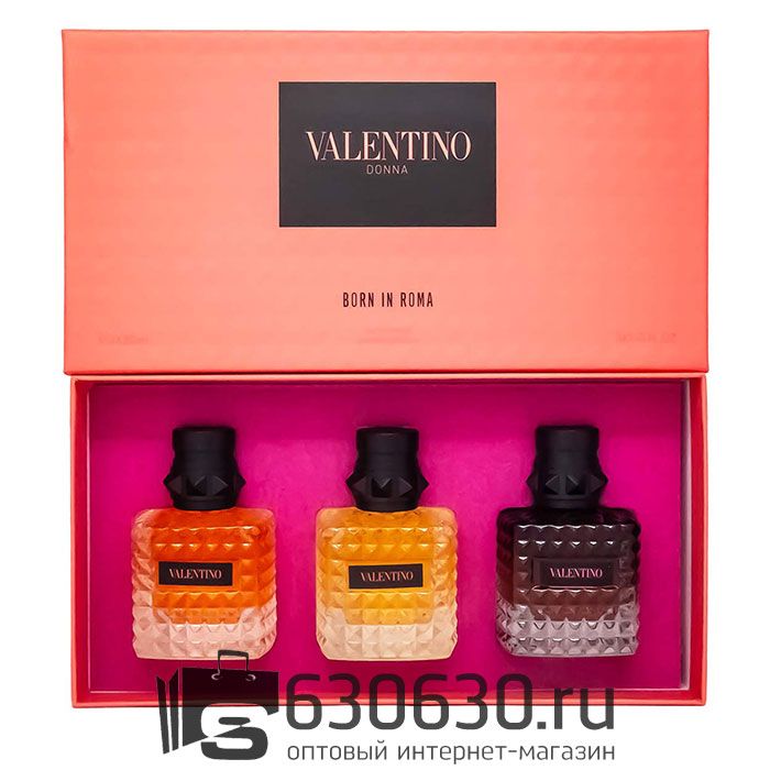 Парфюмерный набор Valentino "Donna Born in Roma" 3*30 ml