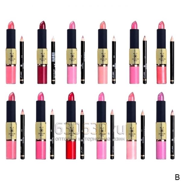 Помада Chanel 4 в 1 "Jason Wu L'absolu Rouge" 3,8 g + 10 ml