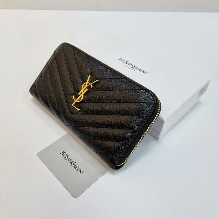 Кошелёк "Yve* Sa*nt La*rent" Натуральная кожа (20/10 см)