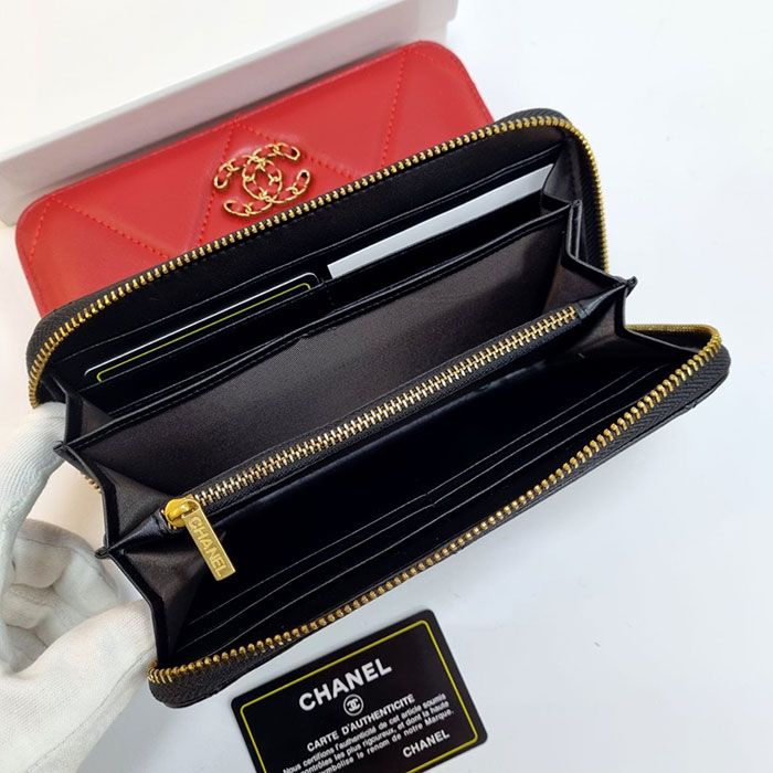 Кошелёк "C*anel" Натуральная кожа (20/10 см)