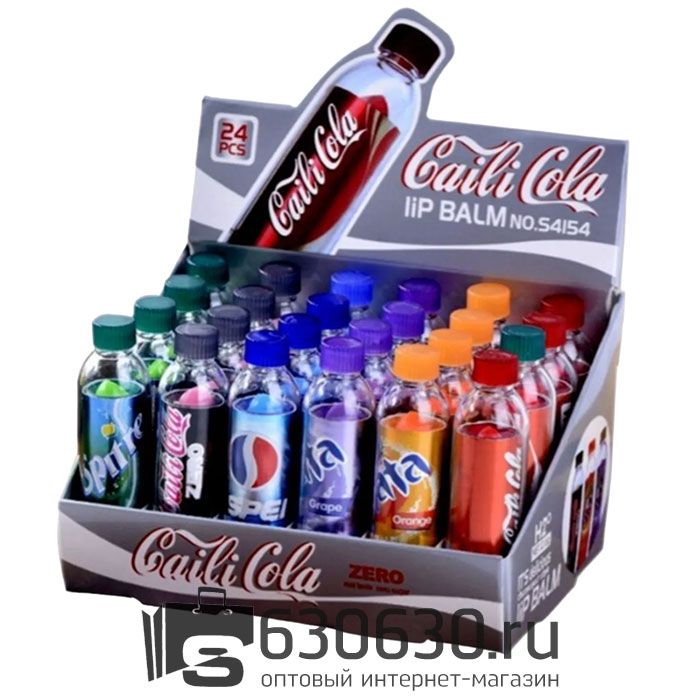 Ароматный бальзам для губ Caili Cola "Lip Balm" 1уп.X24шт.