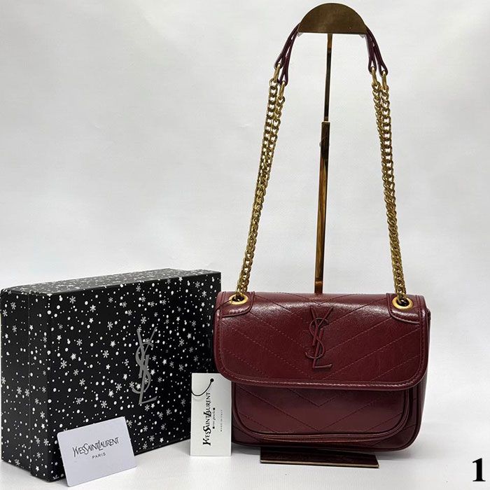 Сумка "Y*es Sa*nt Lau*ent" Эко замша/кожа ЛЮКС (24/18см)