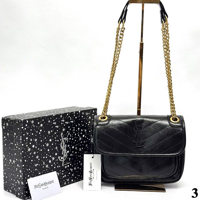 Сумка "Y*es Sa*nt Lau*ent" Эко замша/кожа ЛЮКС (24/18см)