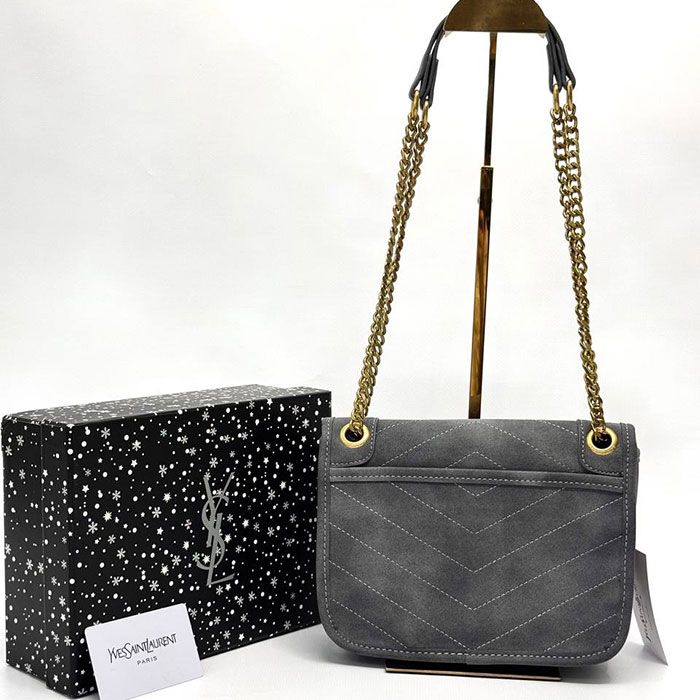 Сумка "Y*es Sa*nt Lau*ent" Эко замша/кожа ЛЮКС (24/18см)