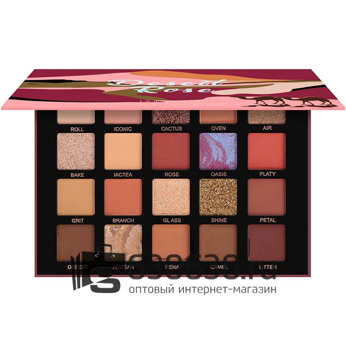 Палетка теней Hudamoji "Deseit Rose" 20 оттенков