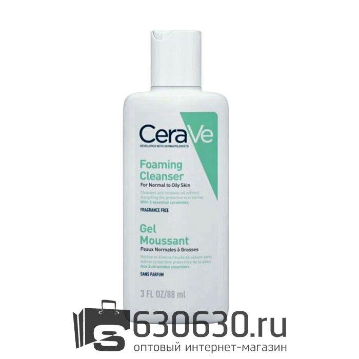 Интенсивно очищающий гель для кожи лица и тела  CeraVe "Foaming Cleanser" 88 ml