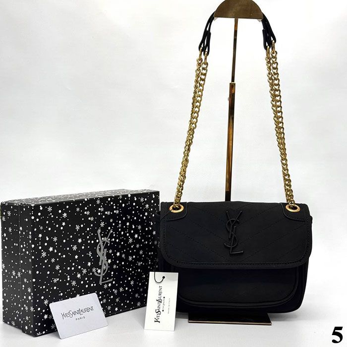 Сумка "Y*es Sa*nt Lau*ent" Эко замша/кожа ЛЮКС (24/18см)