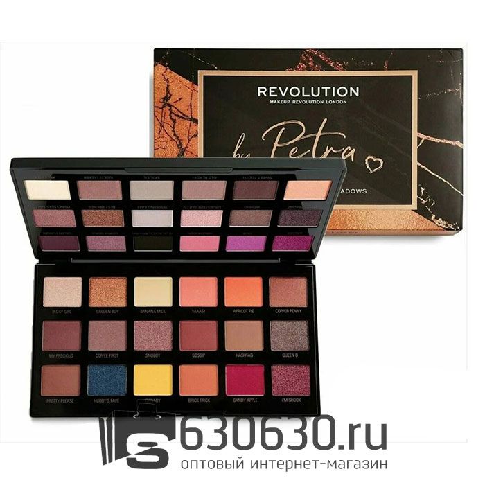 Палетка теней Revolution "Makeup Revolution London Eyeshadow By Petra" 18 оттенков