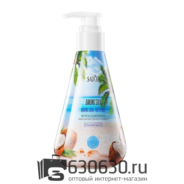 Отбеливающая гелевая зубная паста с содой SADOER "Baking Soda" 220 ml