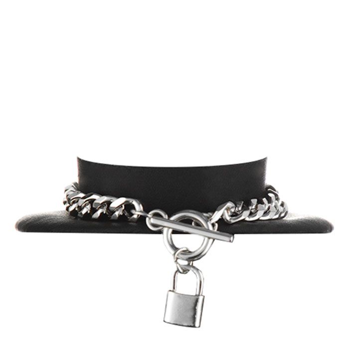 Браслет с замочком серебряный