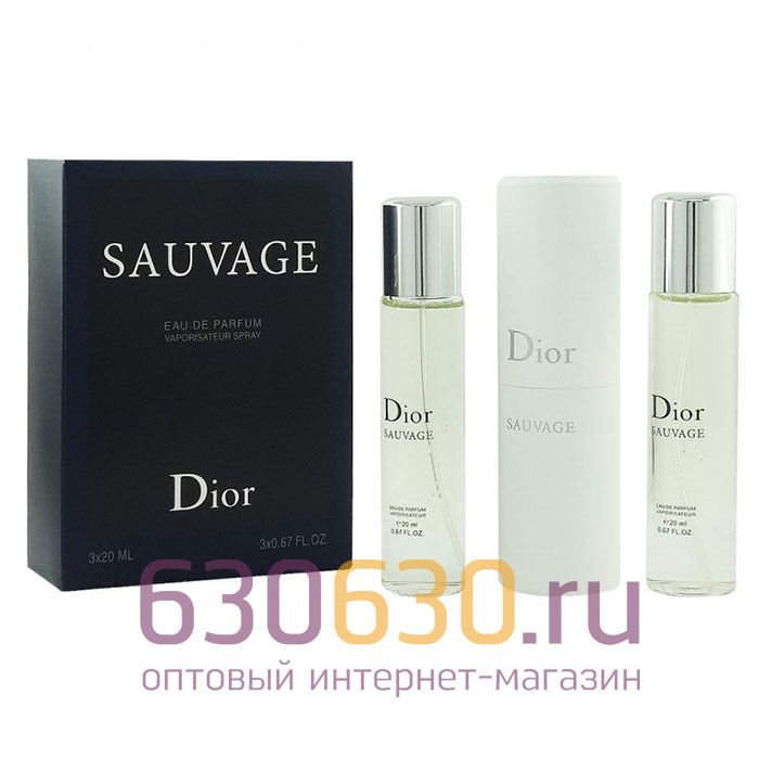 Christian Dior "Sauvage" 3 х 20 ml