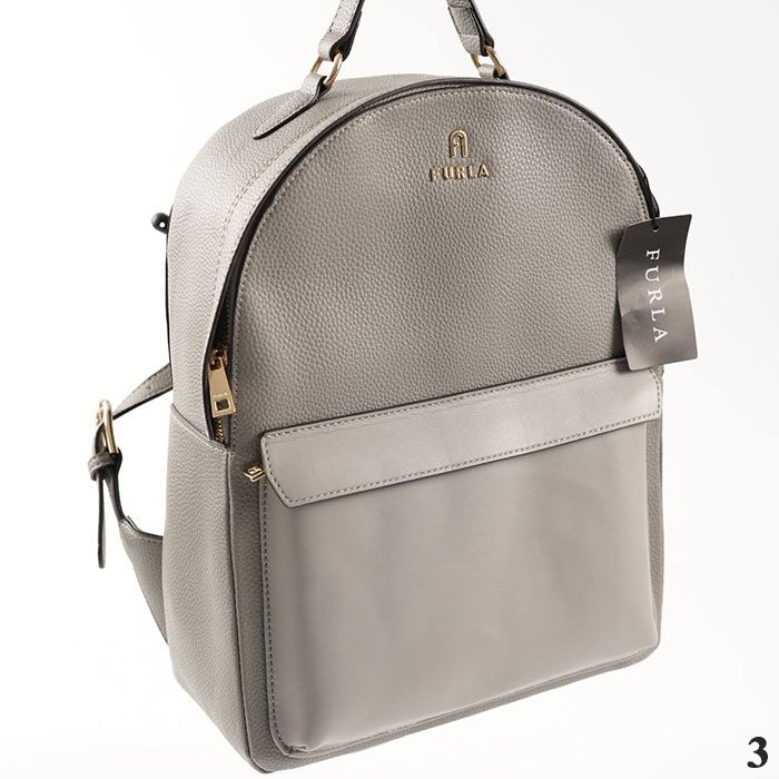 Рюкзак белый "F*RLA" Эко кожа (30/22см)