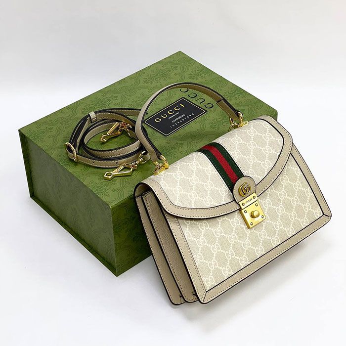 Сумка "G*cci" Кожа натуральная ЛЮКС (25/17 см)