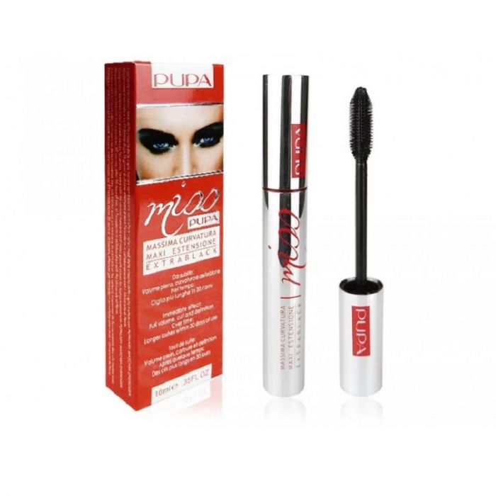 Pupa Massima curvatura maxi estensione extrablack Тушь для ресниц 10 ml
