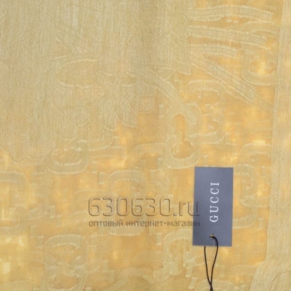  Летний палантин Gucci (лимонный)