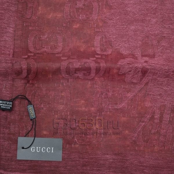  Летний палантин Gucci (вишневый)