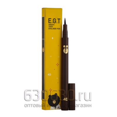 Подводка-фломастер для глаз Hanbolly "E.G.T Smooth Thick" 4D (черная)