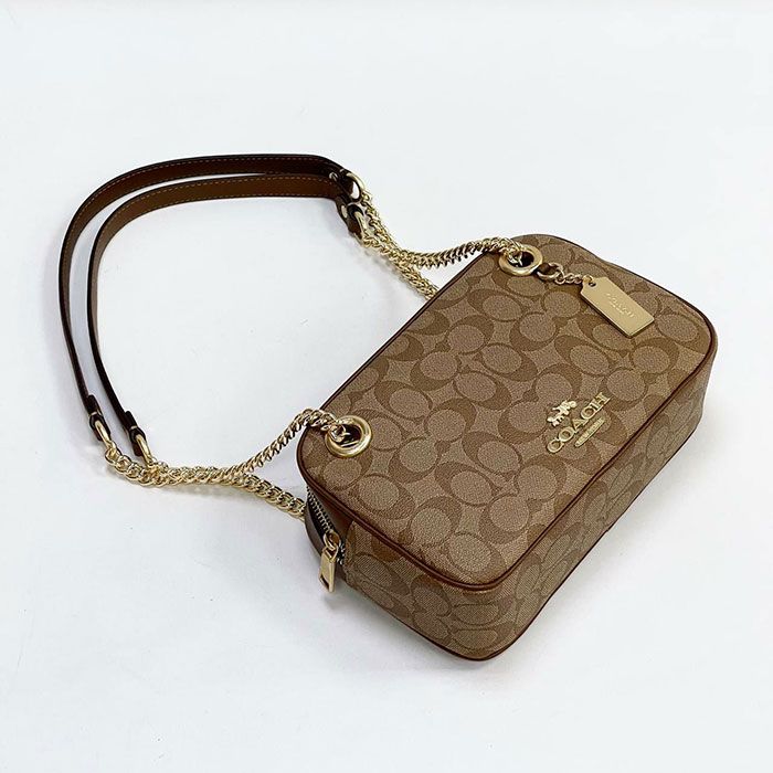 Сумка "Co*ch" Натуральная кожа ЛЮКС (24/15 см)