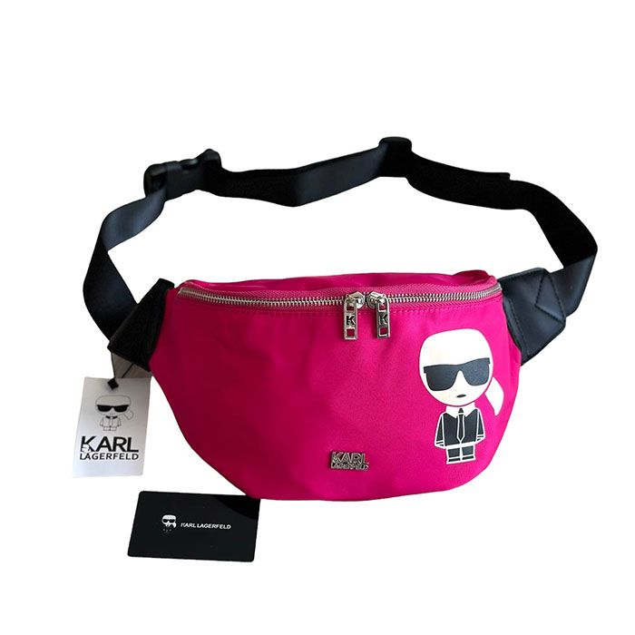 Поясная Сумка "K*rl Lag*rfeld" Плащовка ЛЮКС (26/17см)