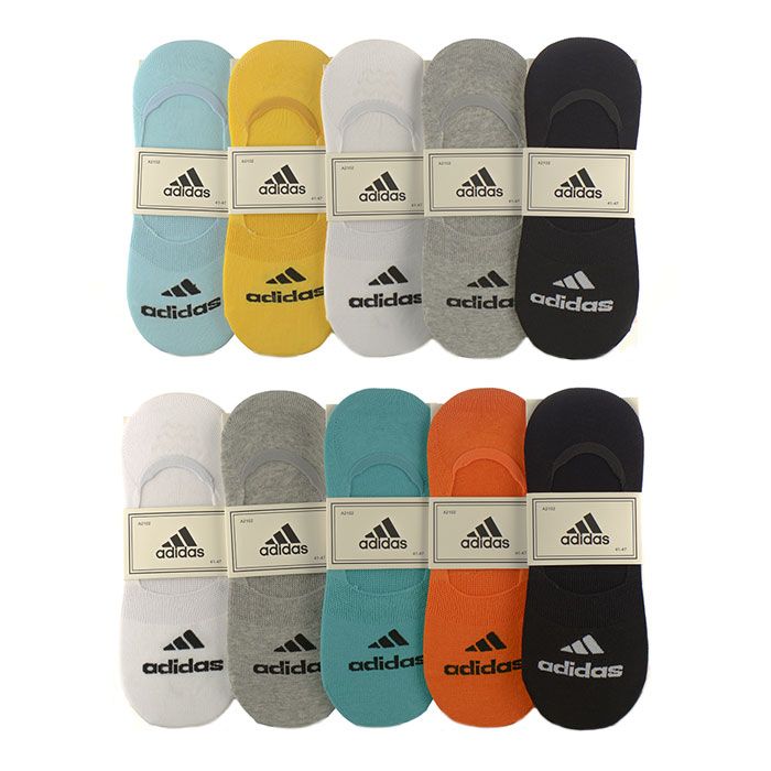 Носки - следки укороченные 10 пар "Adidas" (размер 41-47)