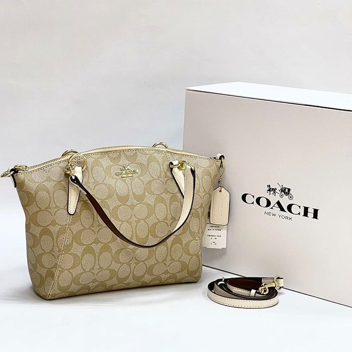 Сумка "Co*ch" Натуральная кожа ЛЮКС (26/22/33 см)