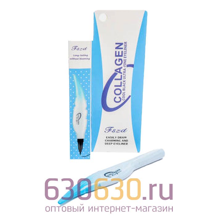 Подводка-фломастер для глаз Fszd "Collagen"