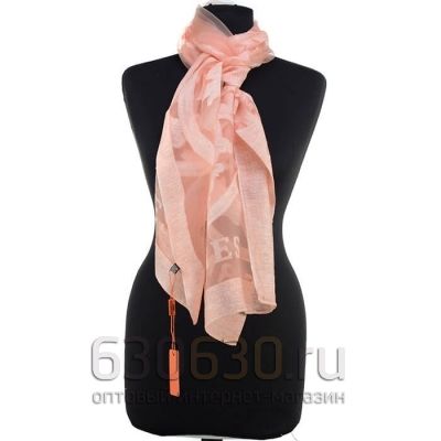  Летний палантин Hermes (персиковый)