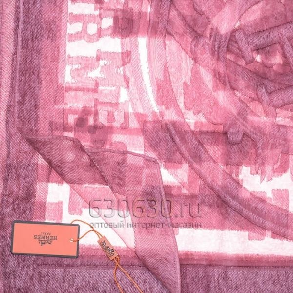  Летний палантин Hermes (Светло-бордовый)