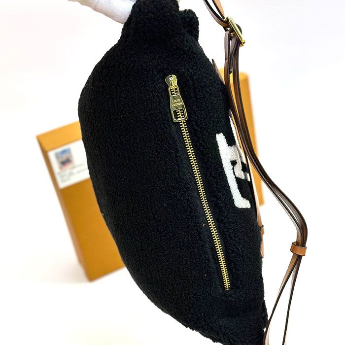 Сумка поясная "Lo*is Vui*ton" Мех+Эко кожа ЛЮКС (30/20см)