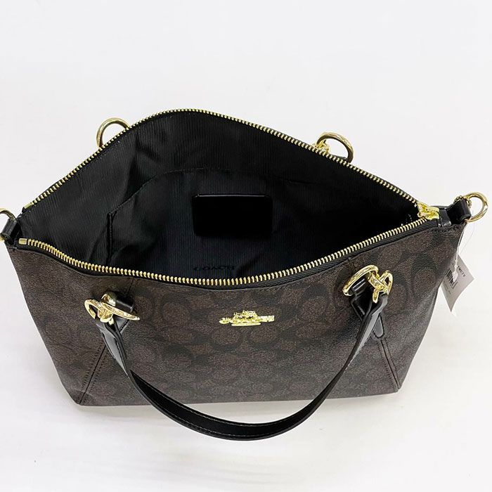 Сумка "Co*ch" Натуральная кожа ЛЮКС (26/22/33 см)