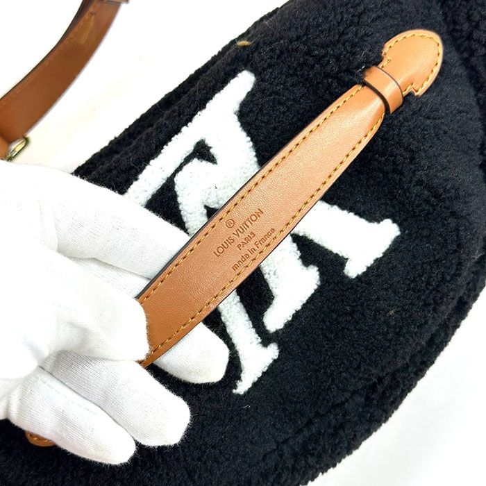 Сумка поясная "Lo*is Vui*ton" Мех+Эко кожа ЛЮКС (30/20см)