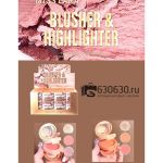 Тени-румяна-хайлайтер MISS LARA Blusher & Highlighter 3 в 1