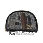 Косметичка черная в сеточку Smiling Girl (15cm*20cm)