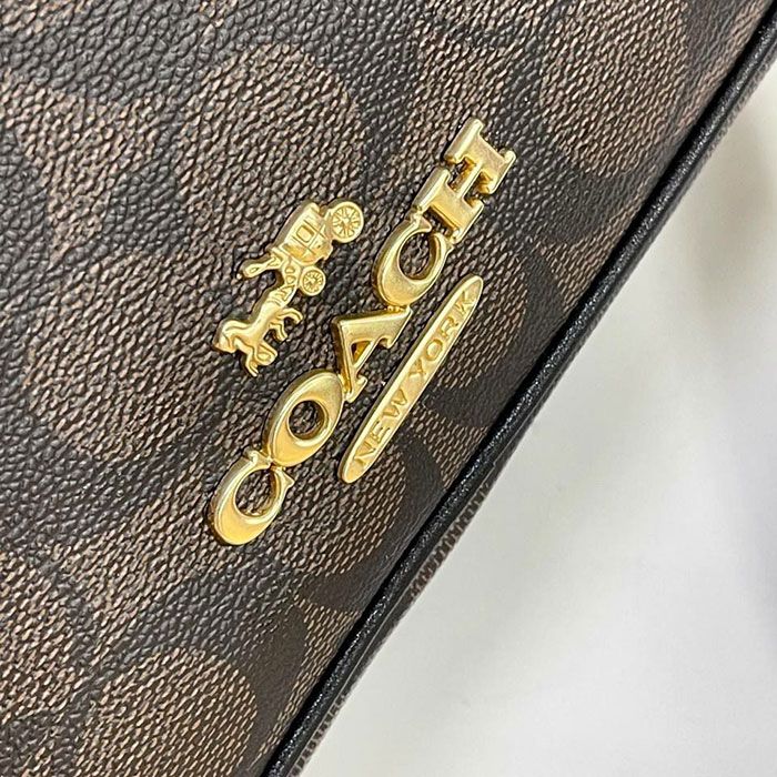 Сумка "Co*ch" Натуральная кожа ЛЮКС (25/23 см)